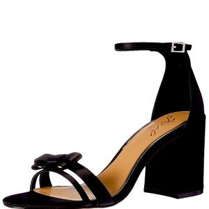 Badgley Mischka RIO Black Satin Sandal